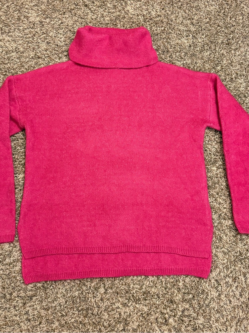 Lumiere Fuchsia Turtleneck Sweater